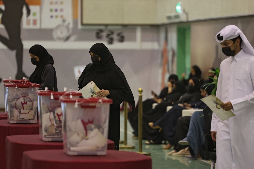 Las elecciones legislativas en Qatar fueron para escoger al consejo cercano al reino. (AFP)