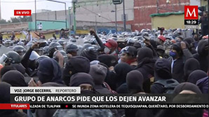 Grupo de Anarcos piden que los dejen avanzar