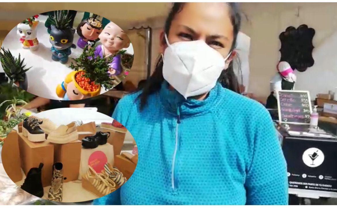 Karime Gutiérrez Galindo, organizadora de este bazar. (Elizabeth Hernández)