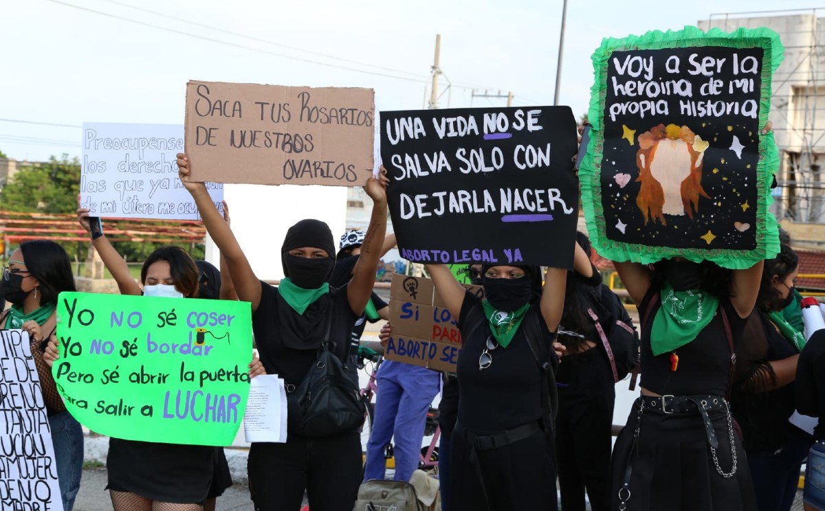 Marchan a favor del aborto legal y seguro en Tamaulipas | Foto: Yazmín Sánchez