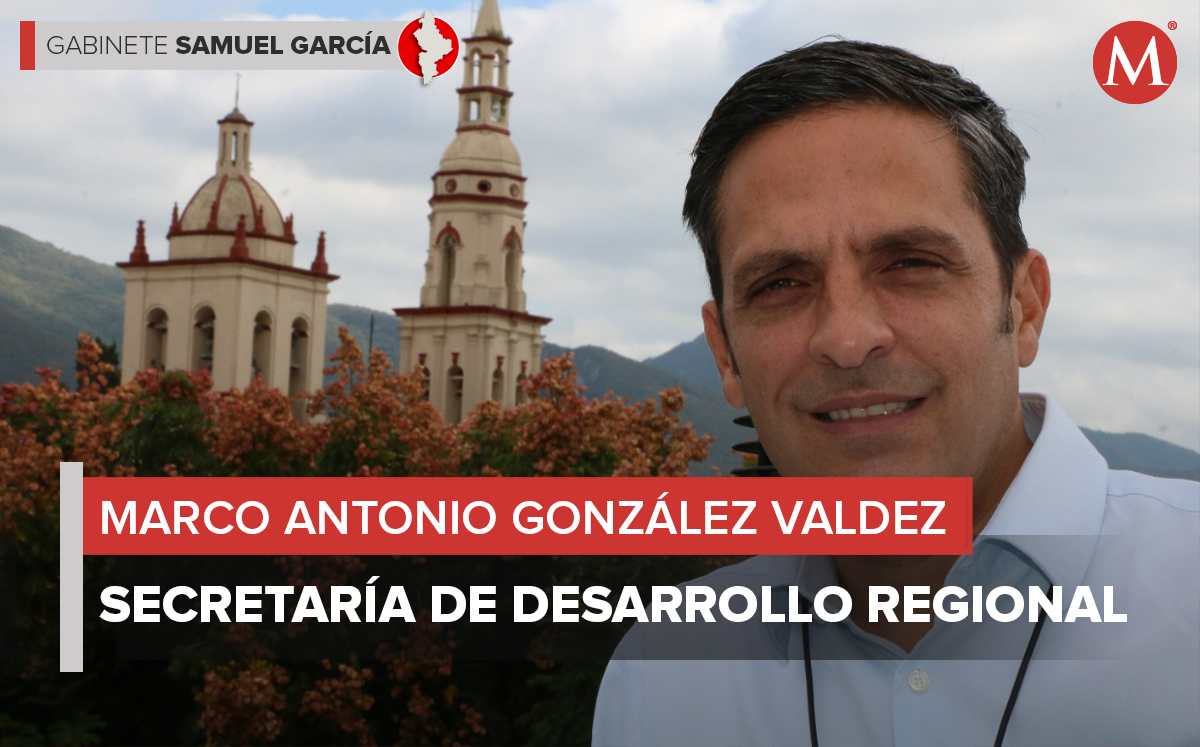 Marco González, secretario de Desarrollo Regional en NL.