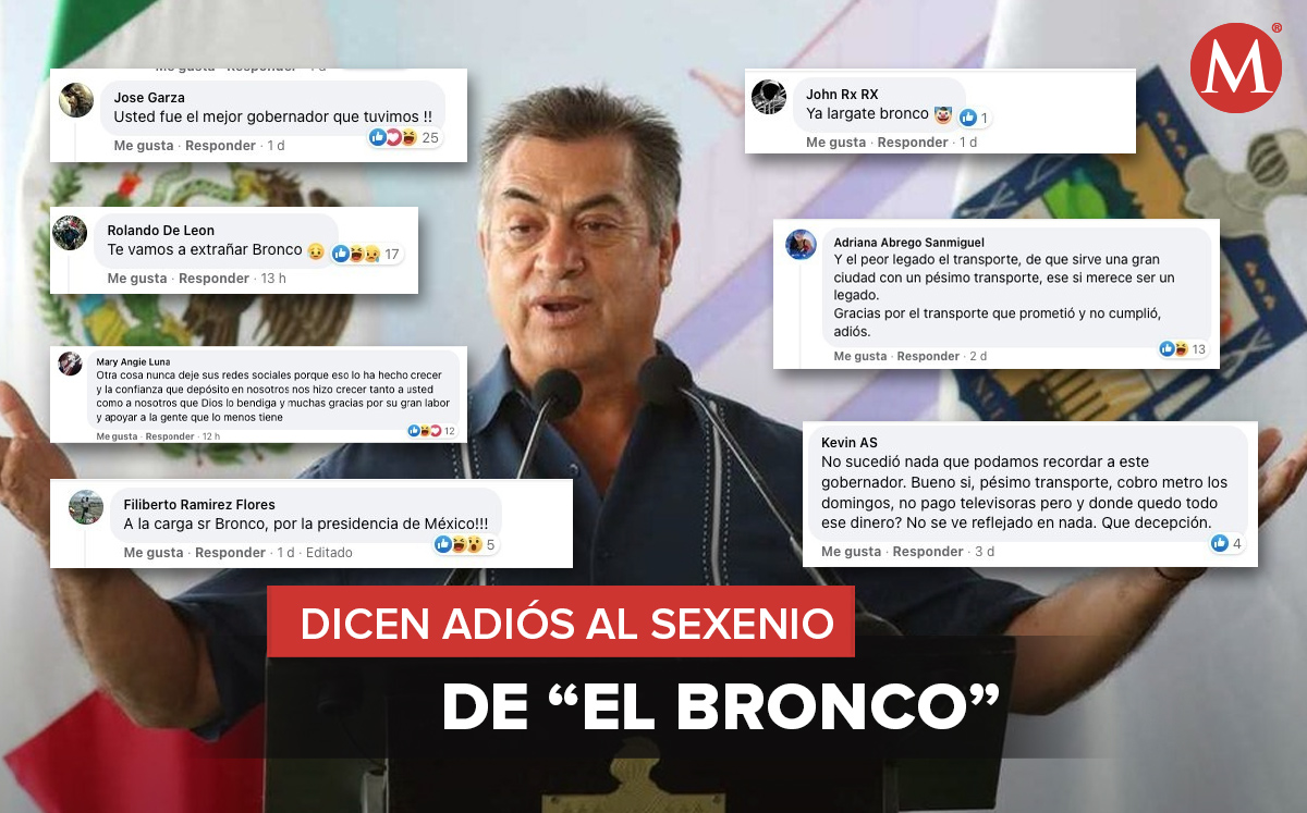 Regios despiden al sexenio de Jaime Rodríguez con elogios y críticas. Foto: Leonel Rocha.