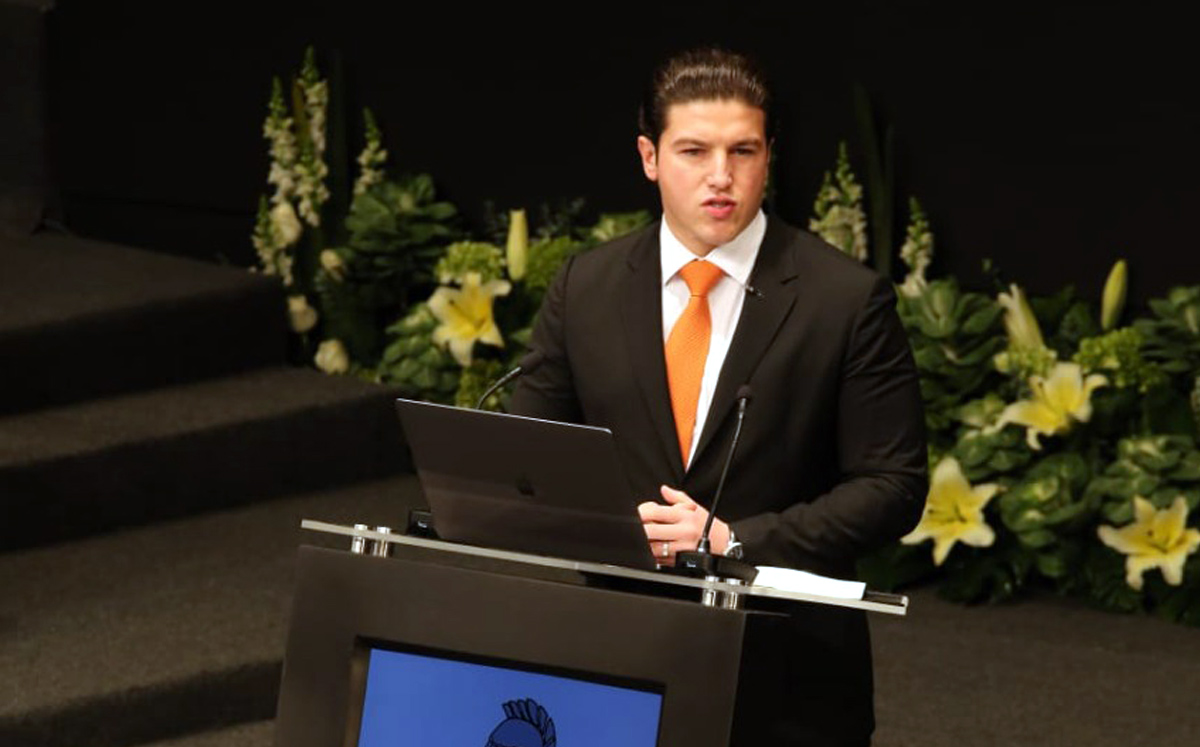 El gobernador de Nuevo León, Samuel García. Foto: Roberto Alanís