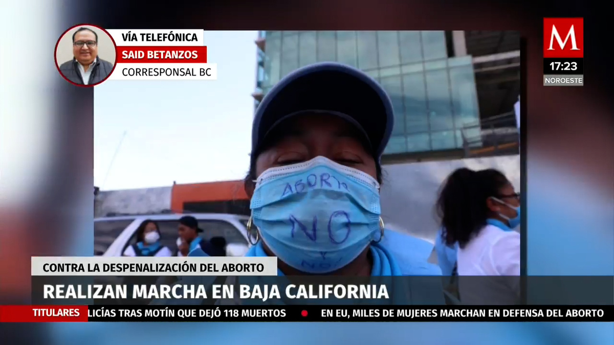 Marcha pro vida en Tijuana, exigen no despenalizar el aborto en BC