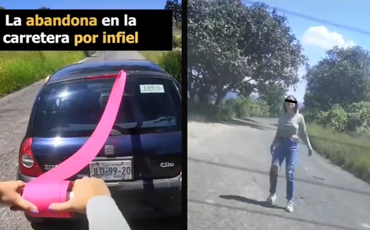 Critican a joven que expuso y dejo sola en carretera a novia que le fue infiel. (Especial)