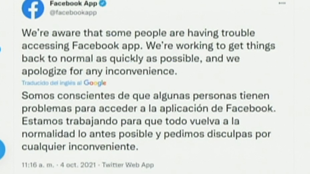 Facebook se pronuncia ante falla de servicio