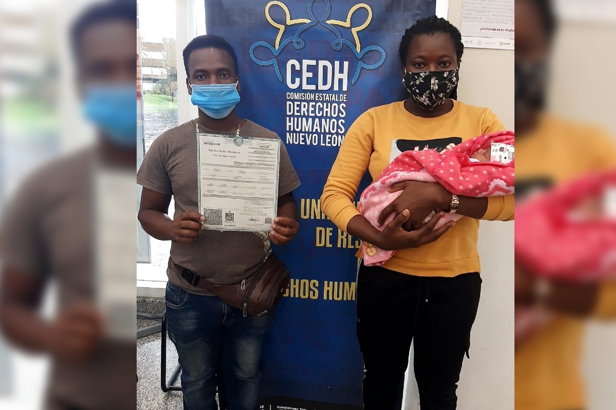 Registran en Nuevo León a segunda bebé de padres haitianos. Foto: Especial