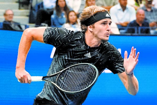 Alexander Zverev, en un partido. AP
