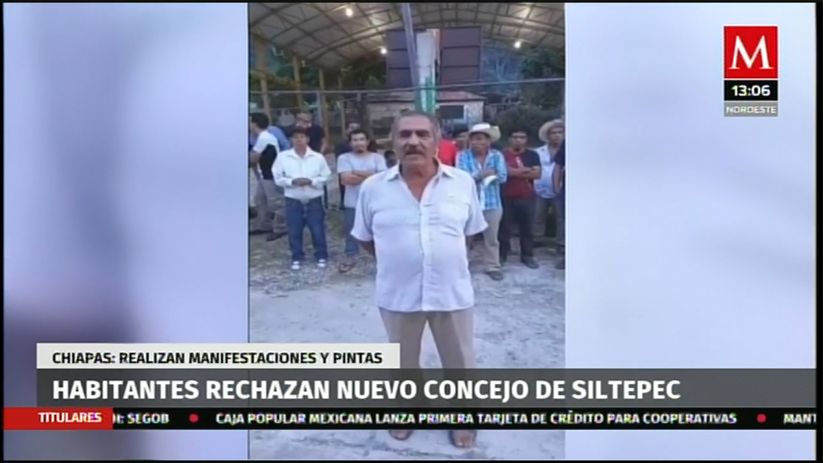 En Chiapas, habitantes rechazan nuevo concejo de Siltepec
