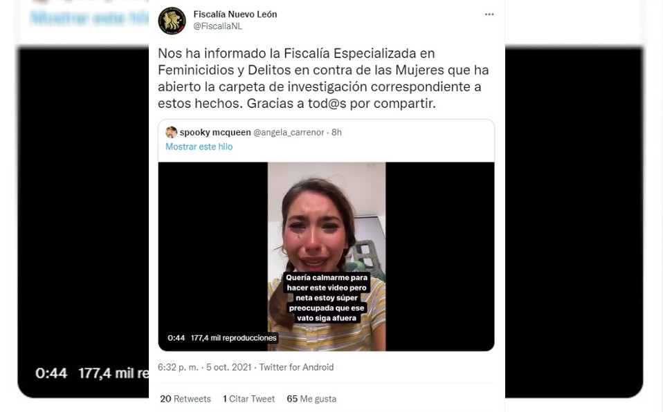 La Fiscalía le dará seguimiento.