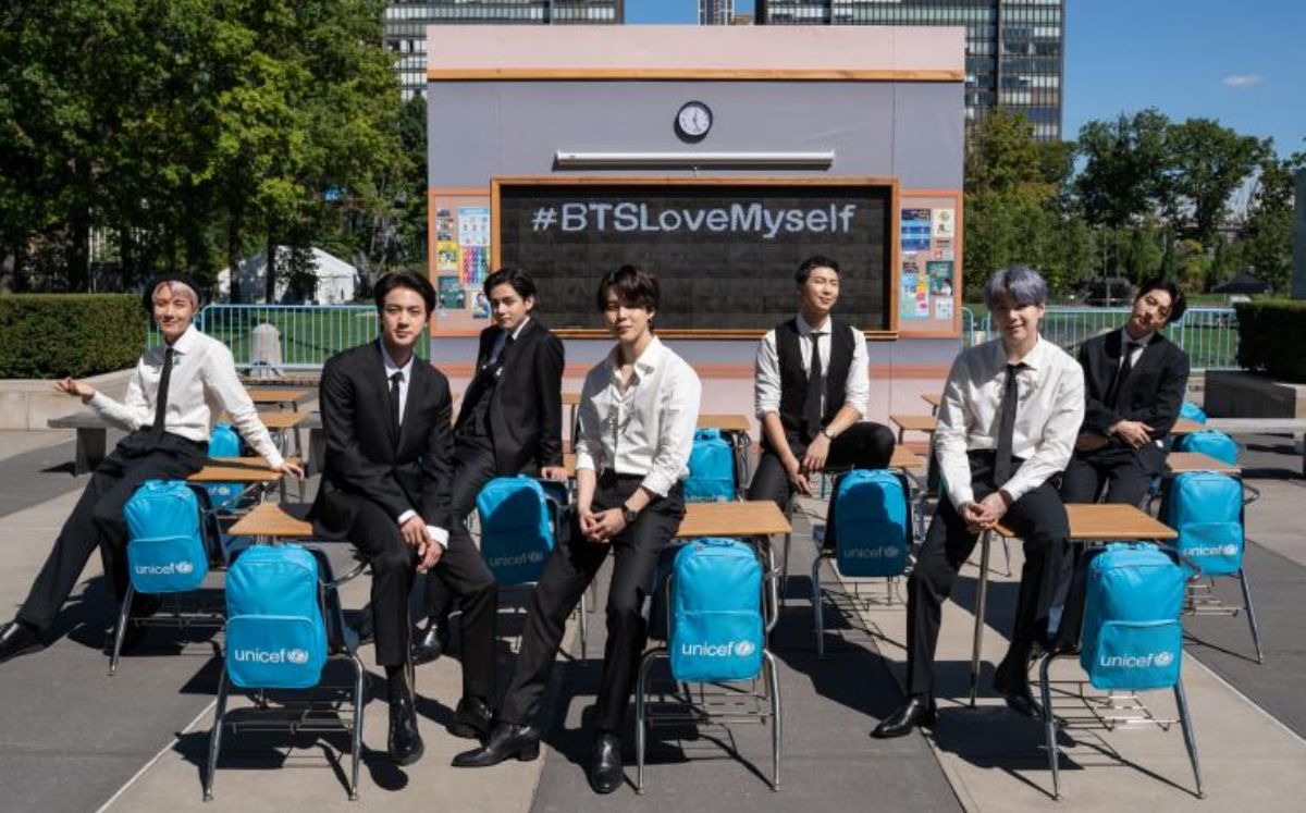 BTS promueve la campaña 'LOVE MYSELF', a favor del autoestima (UNICEF).