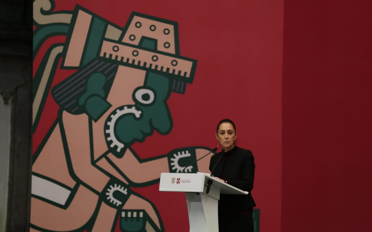 Claudia Sheinbaum, Jefa de Gobierno de la CdMx, encabeza la presentación de la XXI FIL Zócalo a partir del próximo 8 al 17 de Octubre | Foto: Octavio 