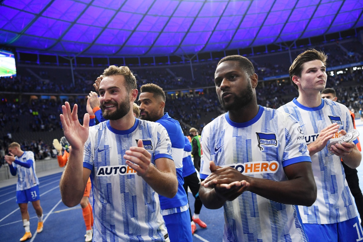 Jugadores del Hertha Berlín (Reuters)