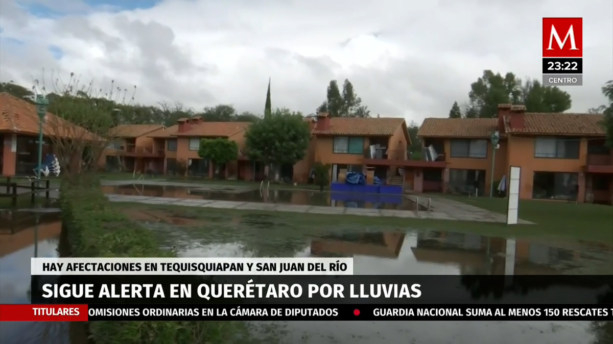Querétaro: disminuye zona inundada por el río San Juan, informa PC