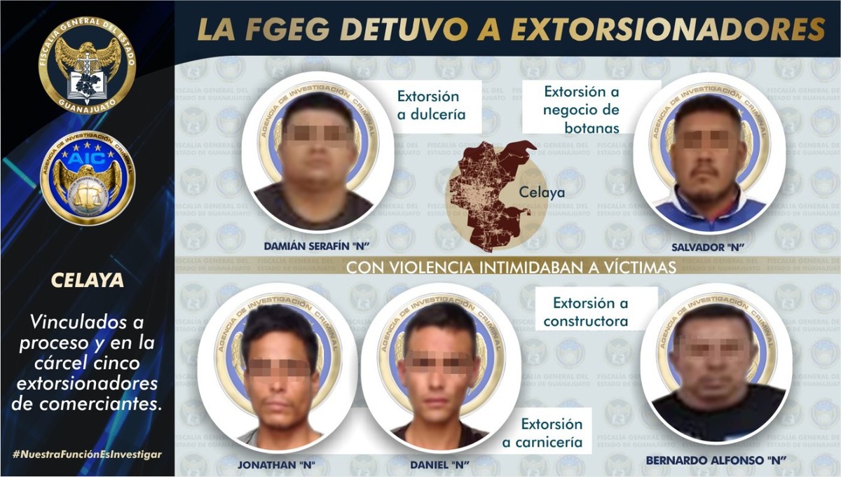 Cobraban piso a comerciantes de Celaya