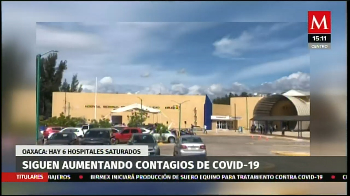Oaxaca reporta 6 hospitales saturados por covid-19