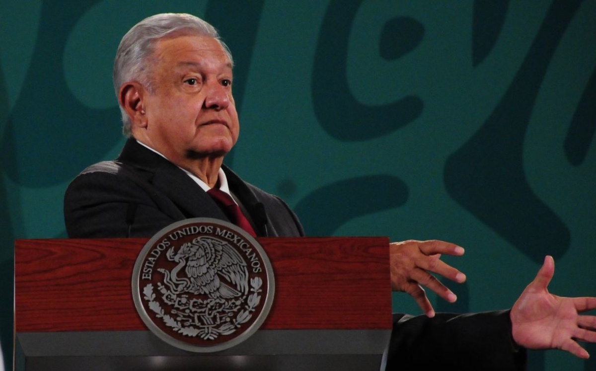 El presidente  Andrés Manuel López Obrador en su conferencia matutina desde Palacio Nacional. Foto: Cuartoscuro