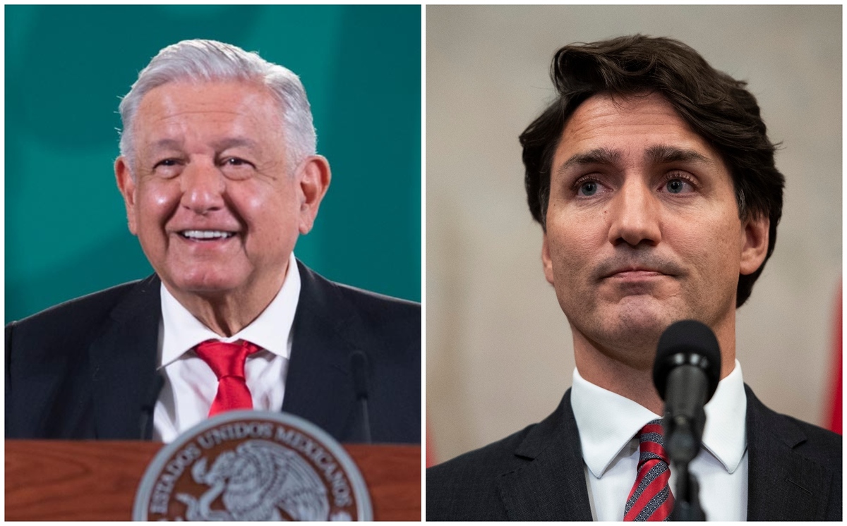 El Presidente sostuvo una llamada telefónica con el primer ministro canadiense. (AP/Gobierno de México)