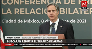 Buscarán reducir el tráfico de armas: Antony Blinken