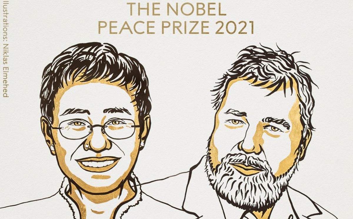 Ellos ganaron el Premio Nobel de la Paz 2021. (Especial)