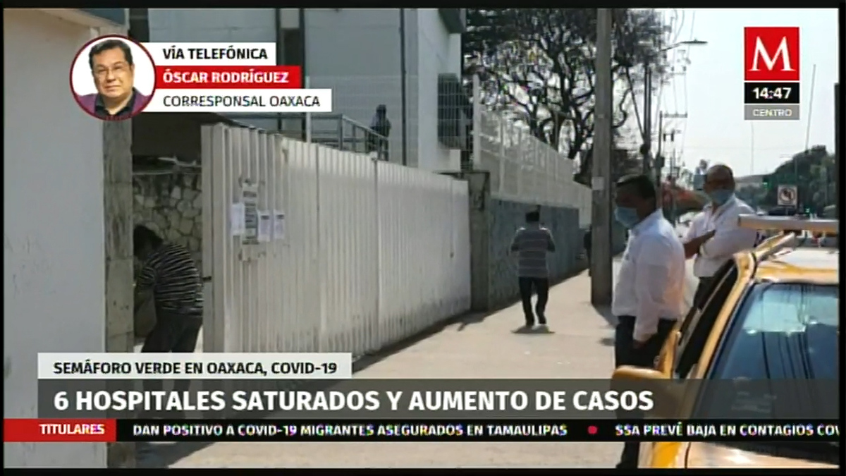 En Oaxaca, reportan 6 hospitales saturados por covid-19