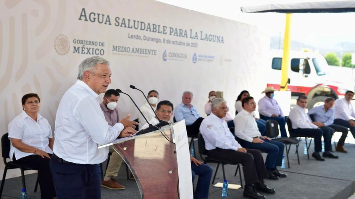 "Manos a la obra": AMLO da inicio a Agua Saludable en La Laguna; se prevé que obra finalice en 2023