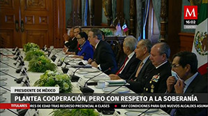Plantea cooperación, pero con respeto a la soberanía
