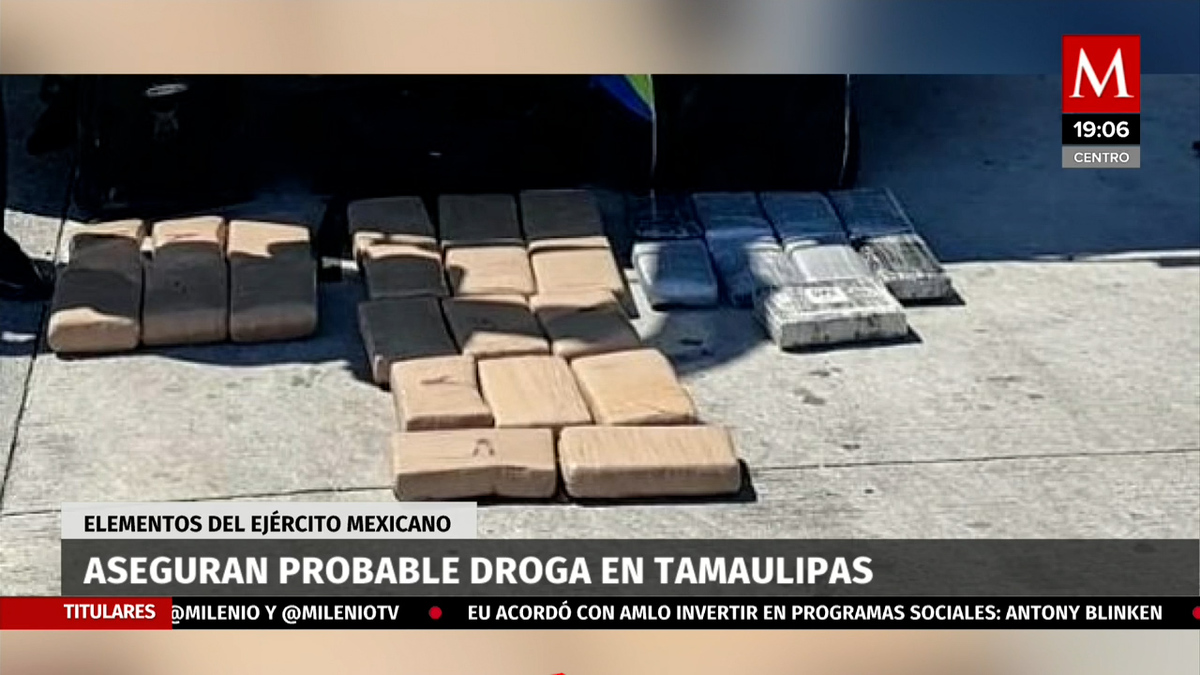 Decomiso de cocaína en Tamaulipas; venía en motor de autobús