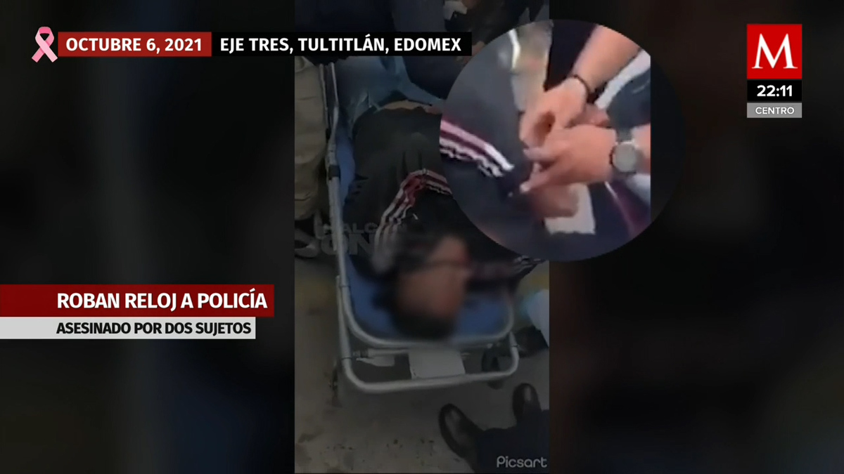 Policía roba reloj a hombre asesinado por dos hombres