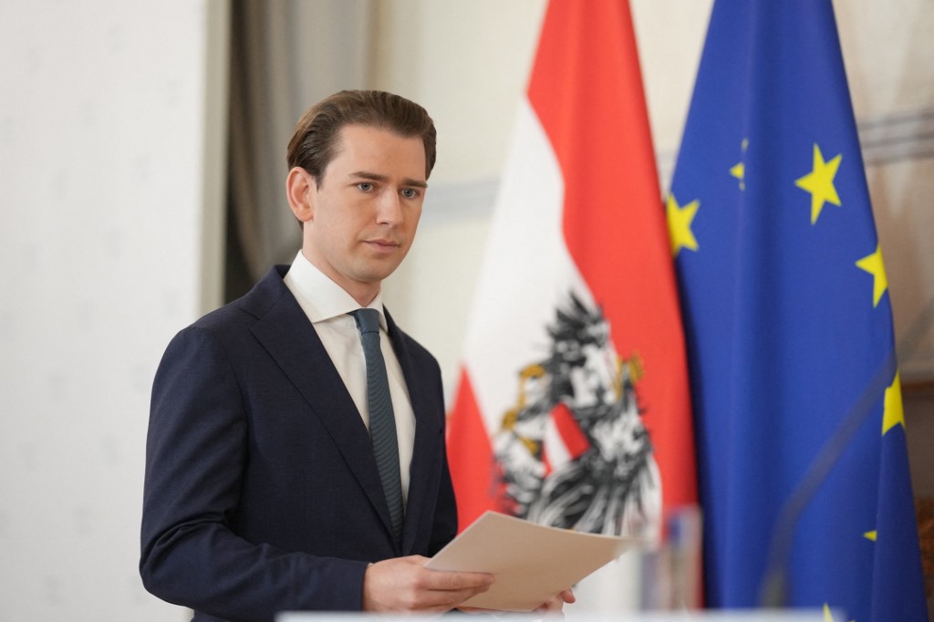 Sebastian Kurz dimitió como canciller de Austria tras acusaciones de corrupción en su contra. (AFP)