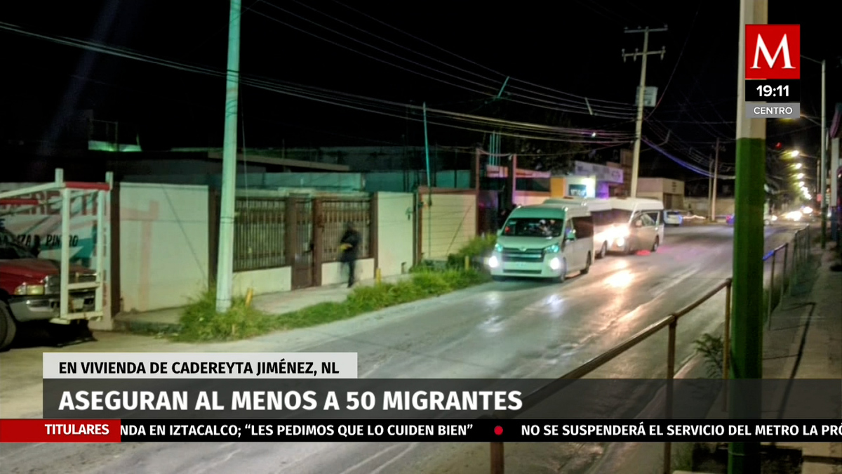 Rescatan a migrantes hacinados en Cadereyta