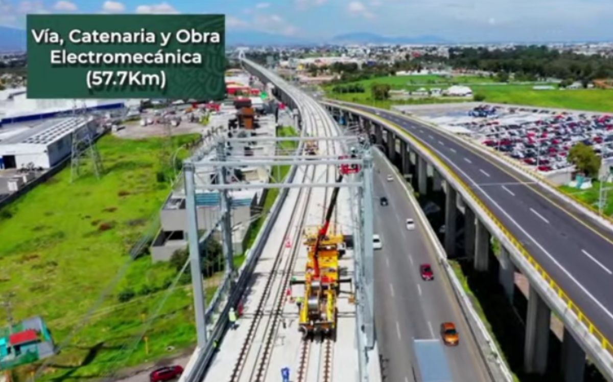 Avances de obra del Tren Suburbano México-Toluca. Foto: ESPECIAL