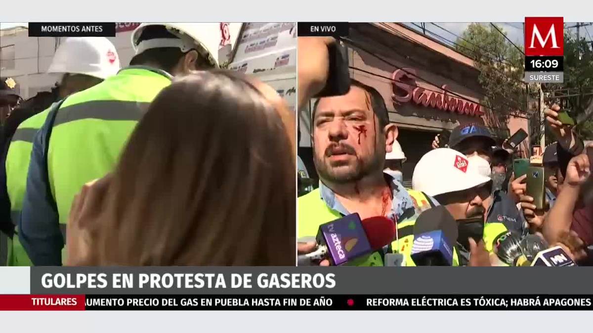 Golpes en protesta de gaseros
