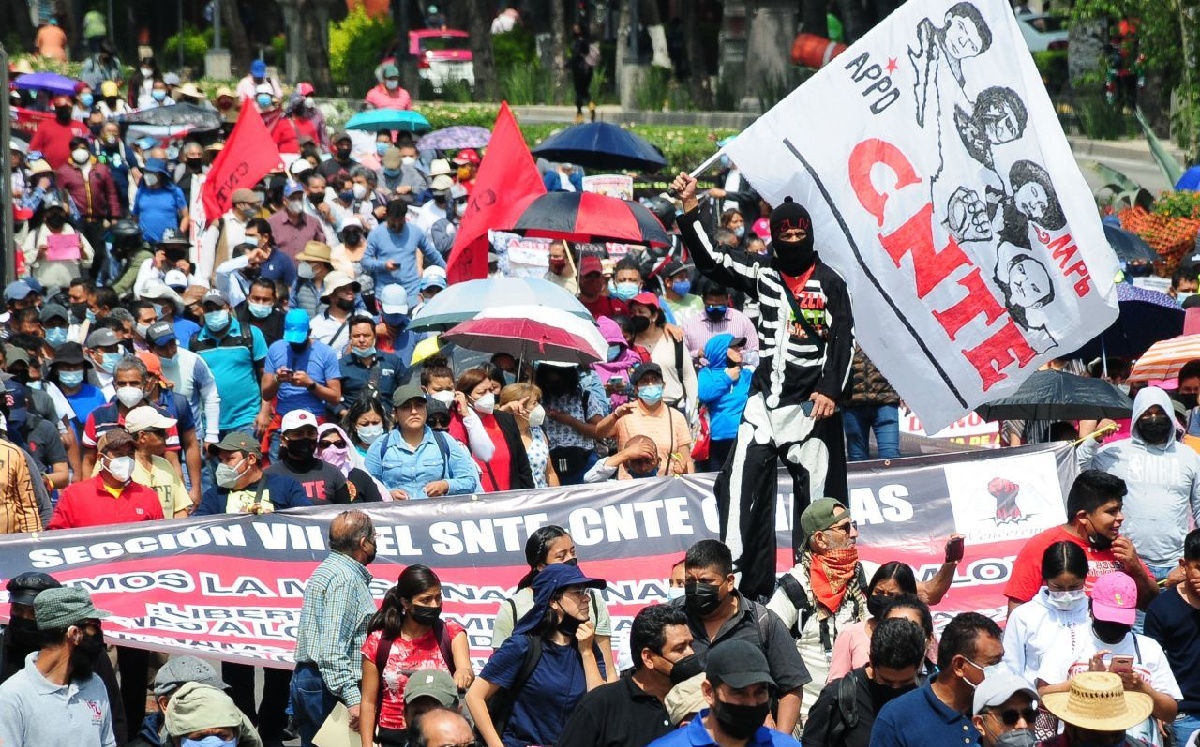 Los sindicalistas buscan reunirse con el Presidente. (Cuartoscuro)