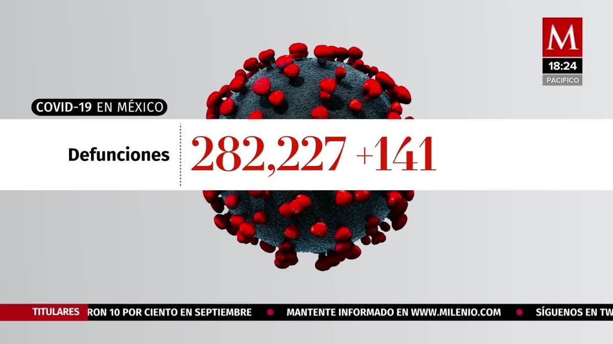 México suma 141 nuevas muertes por covid-19
