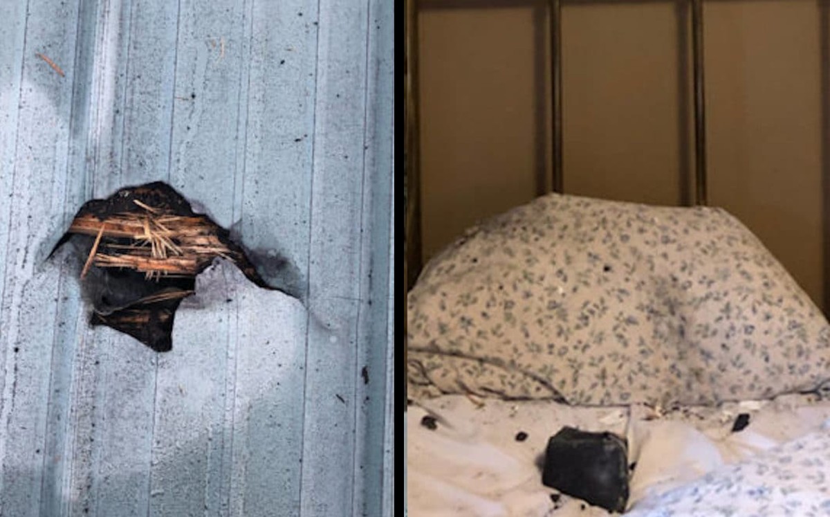 Por poco y le cae en la cabeza; meteorito cayó en cama de mujer mientras dormía. (Especial)