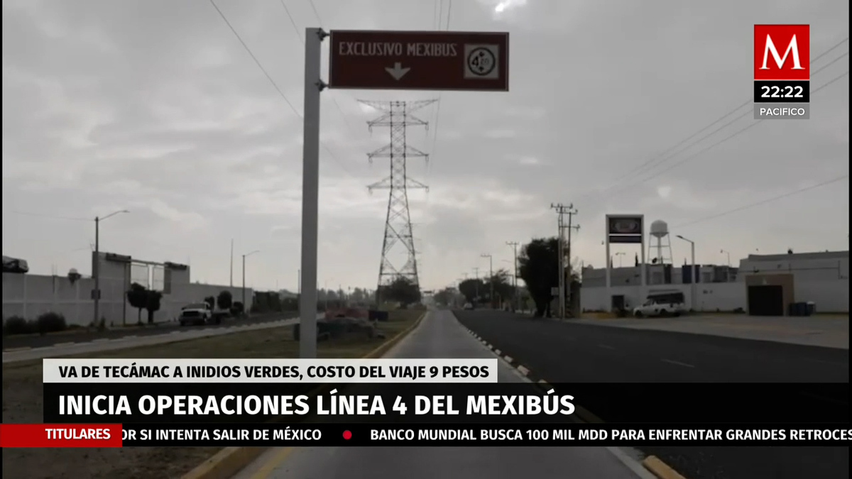 Inicia operaciones la Línea 4 del Mexibús en Tecámac