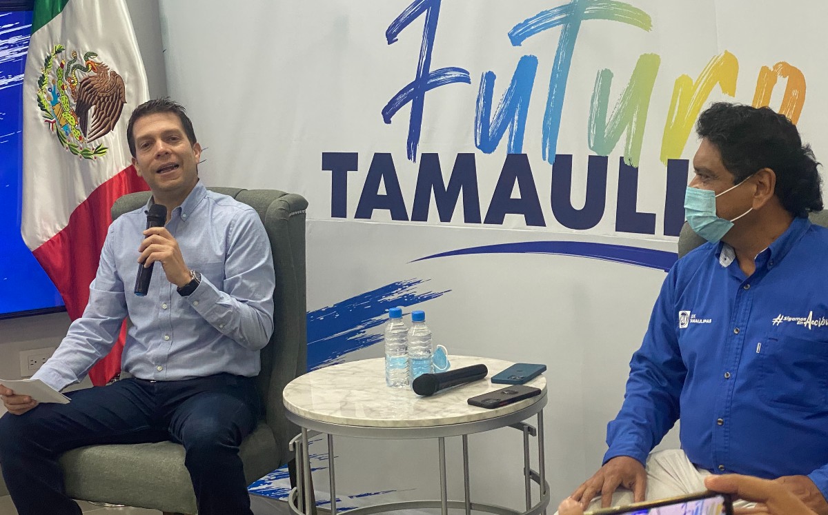 Luis René Cantú, presidente del PAN en Tamaulipas. (Antonio Hernández)