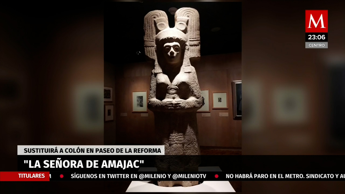 La joven de Amajac' sustituirá a la estatua de Colón en CdMx