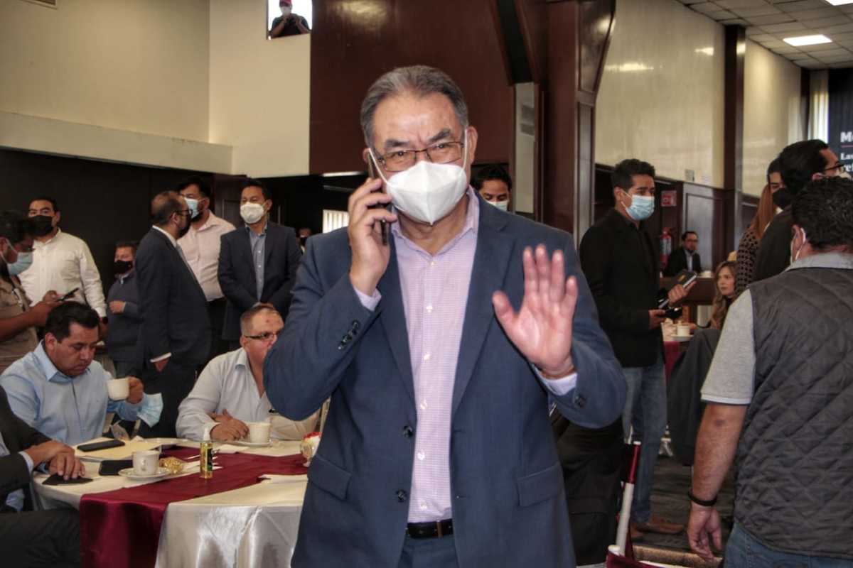 Melitón Lozano durante la presentación del libro de Ricardo Monreal. (Melanie Torres)