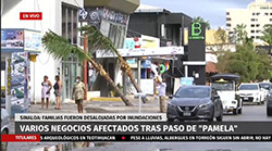 Varios negocios afectados tras paso de "Pamela" en Sinaloa