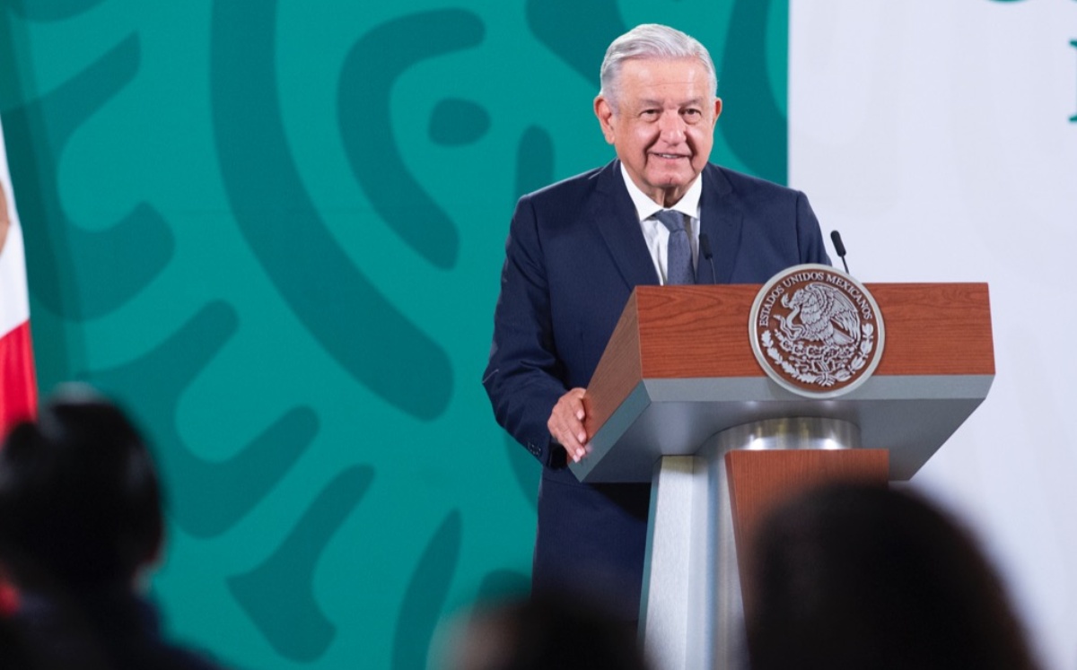 Andrés Manuel López Obrador en su conferencia matutina en Palacio Nacional. Foto: ESPECIAL