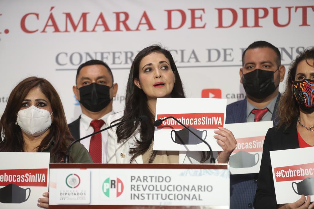 El bloque tricolor presentó la iniciativa para aplicar la “tasa cero” de IVA a los cubrebocas