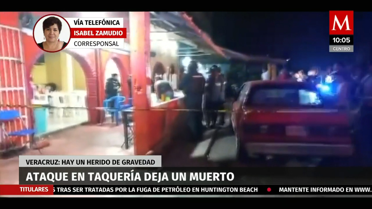 En Veracruz, ataque en taquería deja un muerto