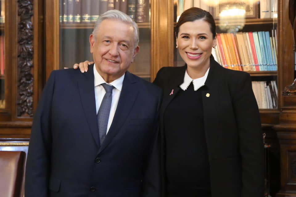 Marina del Pilar Ávila Olmeda expresó su agradecimiento al presidente por abrirle las puertas a su próximo gobierno