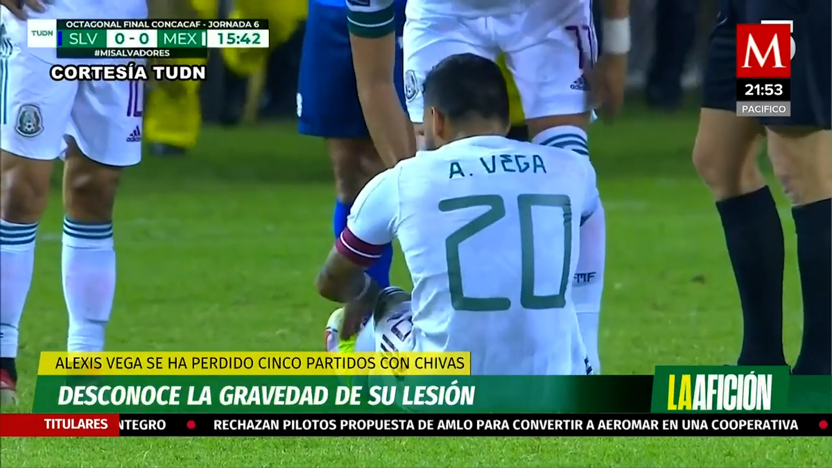 Alexis Vega desconoce la gravedad de su lesión