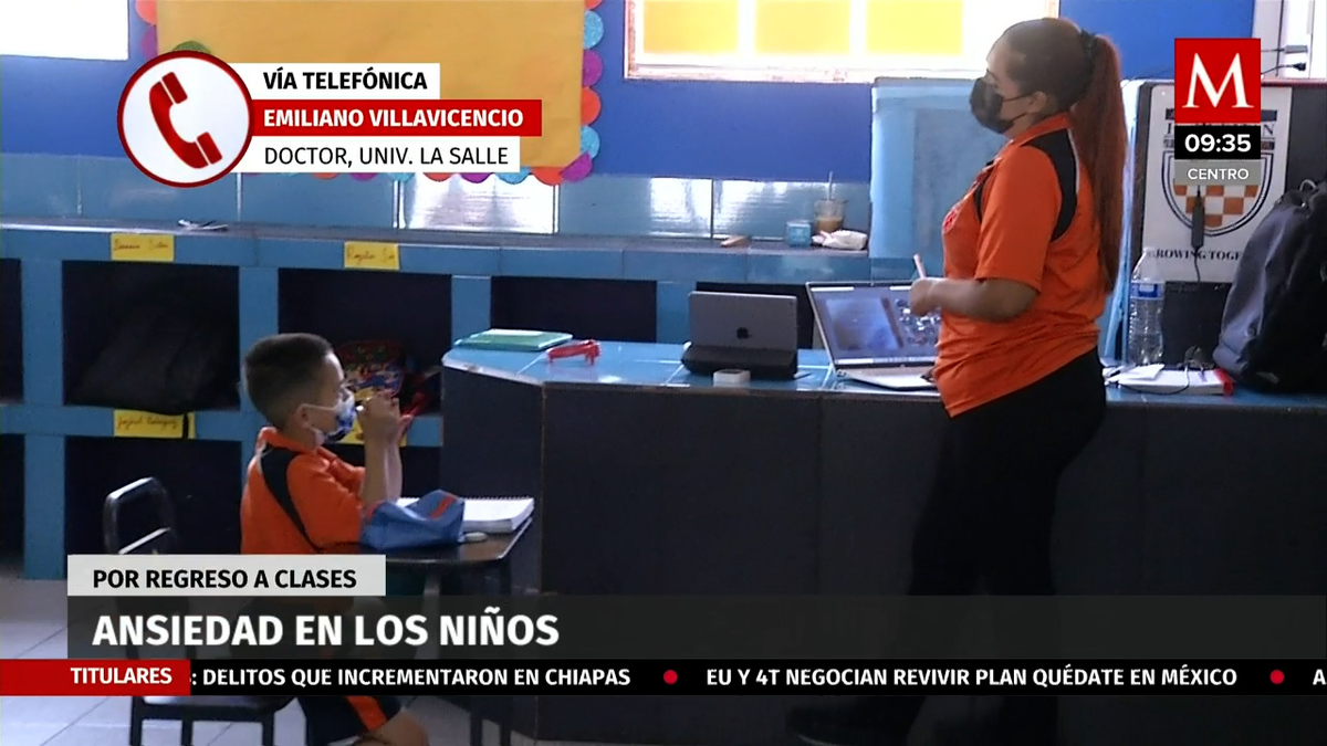 Ansiedad en niños por regreso a clases