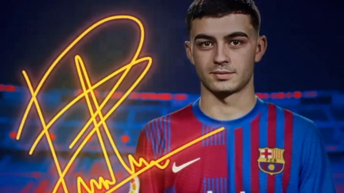 El Barcelona renueva a Pedri hasta 2026 con una cláusula de mil millones de euros