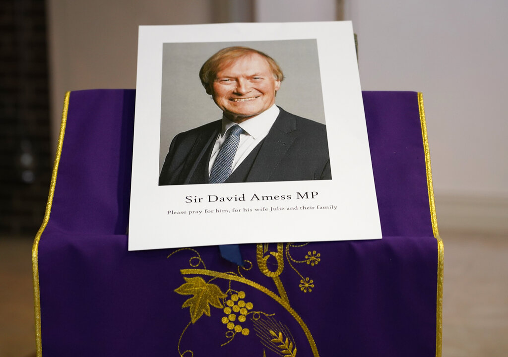 David Amess, congresistas conservador, fue asesinado durante el viernes. (AP)