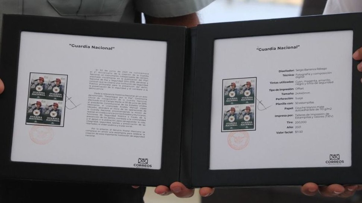 Servicio Postal Mexicano lanza estampilla conmemorativa de la Guardia Nacional